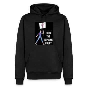 Roe V Wade Droits des femmes Pro choix - Sweat à capuche Premium bio Homme - noir - Devant - Nico (187cm)