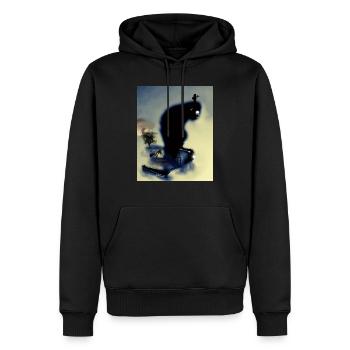 Monkey Mountain - Männer Premium Bio Hoodie - Schwarz - Vorne - Nico (187cm)