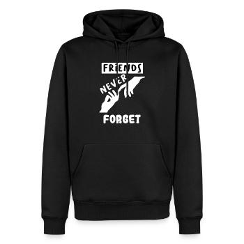 international day of friendship - Men’s Premium Organic Hoodie - black - Front - Nico (187cm)