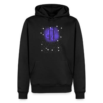 Sternzeichen Löwe Geschenk Symbol Sterne - Männer Premium Bio Hoodie - Schwarz - Vorne - Nico (187cm)