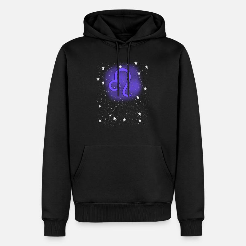 Sternzeichen Löwe Geschenk Symbol Sterne - Männer Premium Bio Hoodie - Schwarz