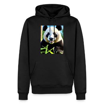 Panda Bear - Men’s Premium Organic Hoodie - black - Front - Nico (187cm)