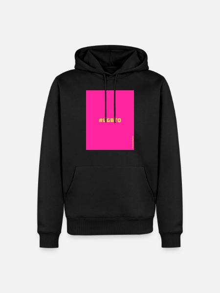 LGBTQ - Männer Premium Bio Hoodie - Schwarz