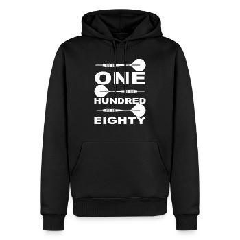 Darts Sports Fun - Men’s Premium Organic Hoodie - black - Front - Nico (187cm)