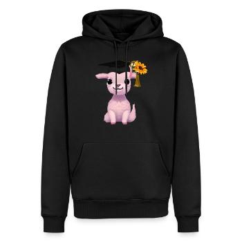 Bachelor Graduate School Leaving Certificate Alpaga Study - Sweat à capuche Premium bio Homme - noir - Devant - Nico (187cm)