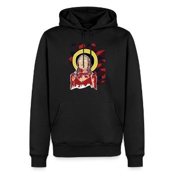 Horreur surnaturelle - Sweat à capuche Premium bio Homme - noir - Devant - Nico (187cm)