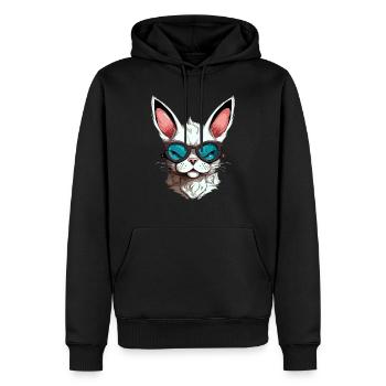 Pinou the streum - Men’s Premium Organic Hoodie - black - Front - Nico (187cm)