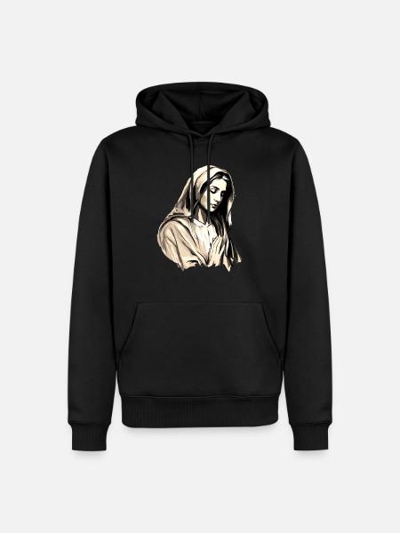 Holly Mary Maria Madonna Mariana Jomfru Maria Hellige - Herre Premium økologisk hoodie - sort
