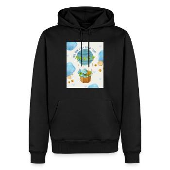 Ich hab dich sooo lieb Elefanten - Männer Premium Bio Hoodie - Schwarz - Vorne - Nico (187cm)