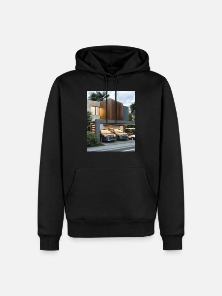 House - Men’s Premium Organic Hoodie - black