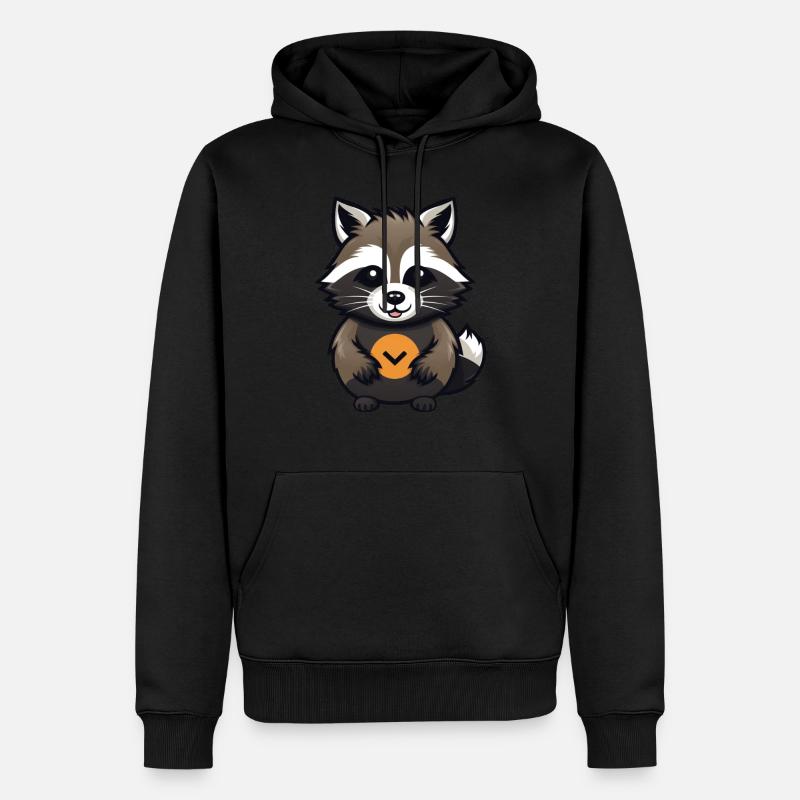 Süße Krippe v2 - Männer Premium Bio Hoodie - Schwarz