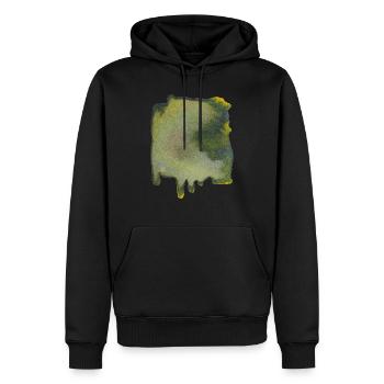 Spot / Background Square COLOR - Men’s Premium Organic Hoodie - black - Front - Nico (187cm)