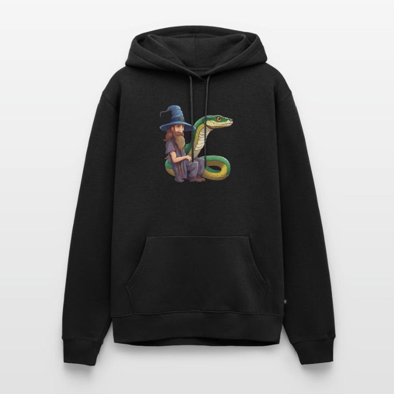 Sorcier Serpent Anaconda Serpent Boa Python Sweat à capuche Premium bio Homme