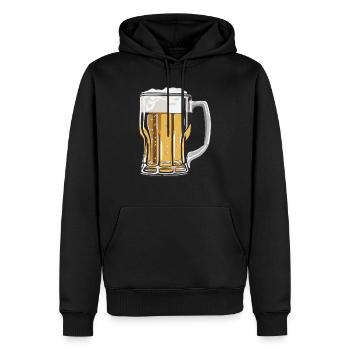 Beer Bier Geschenk Krug party feiern Fest glas - Männer Premium Bio Hoodie - Schwarz - Vorne - Nico (187cm)