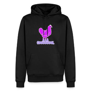 Coole Henne - Männer Premium Bio Hoodie - Schwarz - Vorne - Nico (187cm)