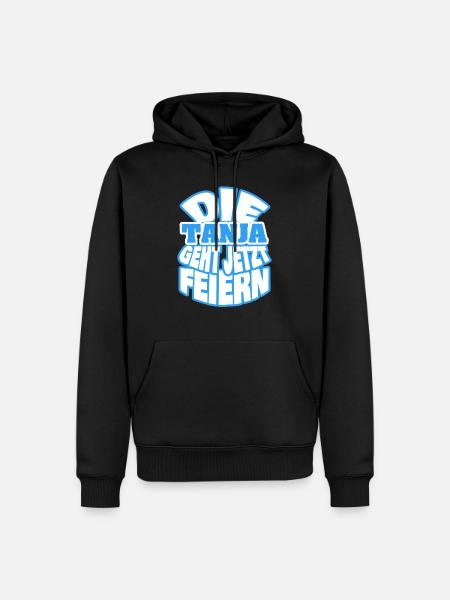 Spruch Sprüche Tanja - Männer Premium Bio Hoodie - Schwarz