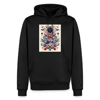 Embrasser la mystique de la nature - Sweat à capuche Premium bio Homme - noir - Devant - Nico (187cm)