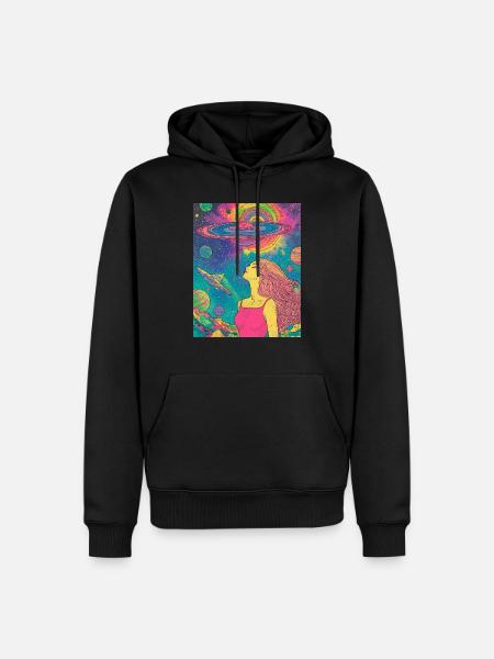 Cosmic Dream - Männer Premium Bio Hoodie - Schwarz