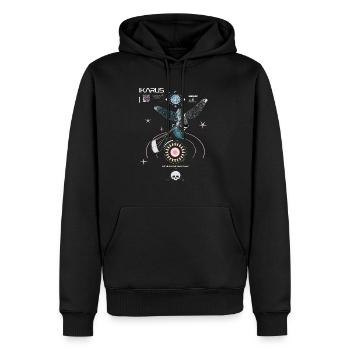 Kitesurfeur Ikarus - Sweat à capuche Premium bio Homme - noir - Devant - Nico (187cm)