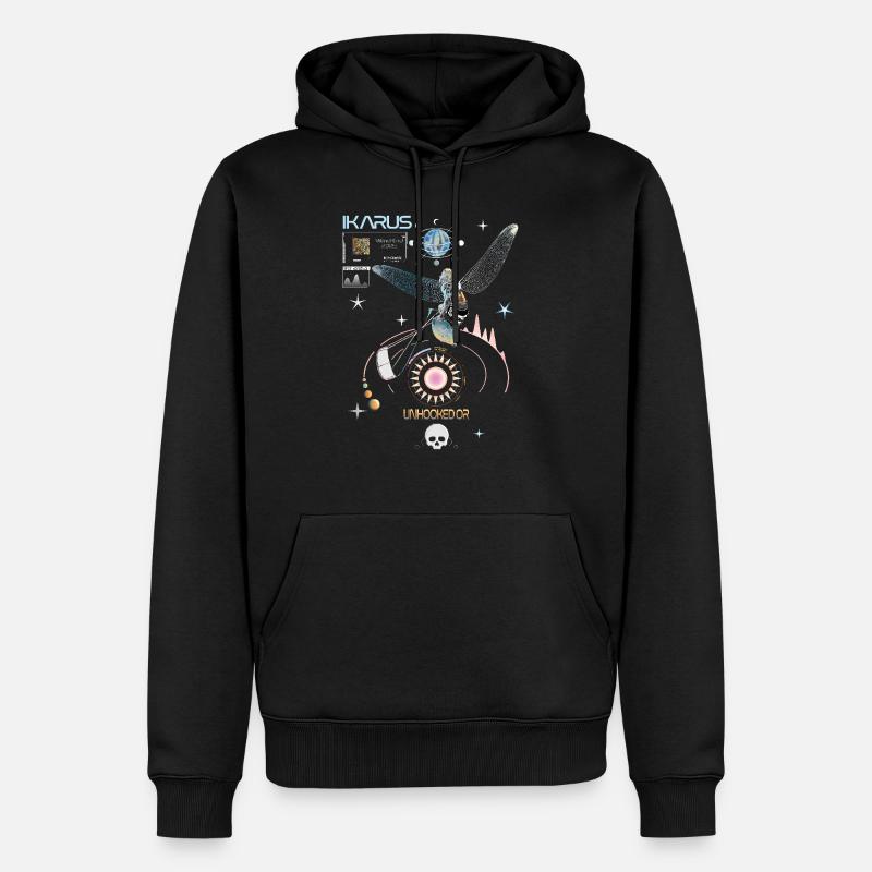 Kitesurfeur BigAir Ikarus - Sweat à capuche Premium bio Homme - noir