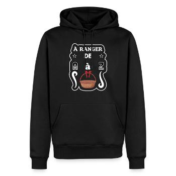 T-shirt à Ranger de A à Z 2025 - Sweat à capuche Premium bio Homme - noir - Devant - Nico (187cm)