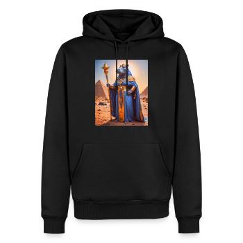Ammit, bête monstrueuse, attendant par les écailles de j - Sweat à capuche Premium bio Homme - noir - Devant - Nico (187cm)