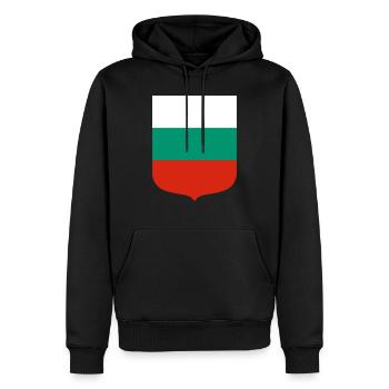 Bulgarien - Männer Premium Bio Hoodie - Schwarz - Vorne - Nico (187cm)