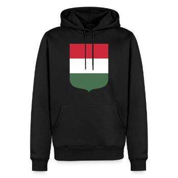 Ungarn - Männer Premium Bio Hoodie - Schwarz - Vorne - Nico (187cm)