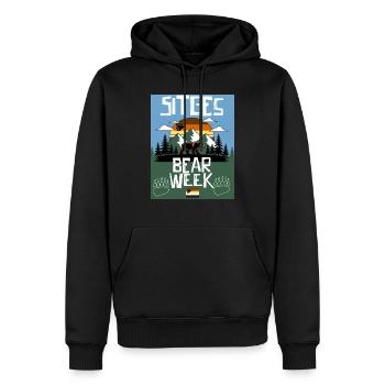 Sitges Bear Week - Men’s Premium Organic Hoodie - black - Front - Nico (187cm)