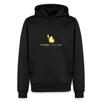 AP Servant - 1 tour de tir - Sweat à capuche Premium bio Homme - noir - Devant - Nico (187cm)