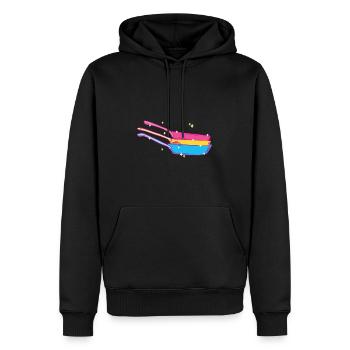 Casserole de cuisine Pansexual - Sweat à capuche Premium bio Homme - noir - Devant - Nico (187cm)