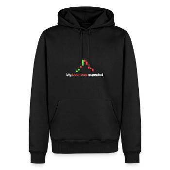 Big bear expected - Men’s Premium Organic Hoodie - black - Front - Nico (187cm)