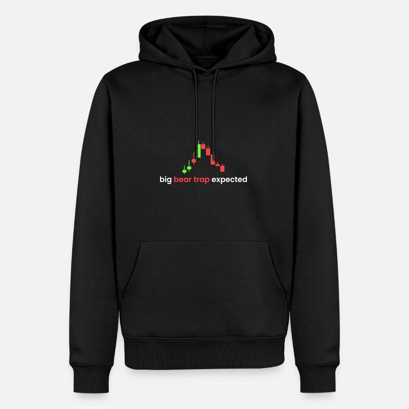 Piège à gros ours attendu - Sweat à capuche Premium bio Homme - noir