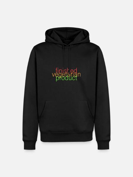 produit fini végétarien - Sweat à capuche Premium bio Homme - noir