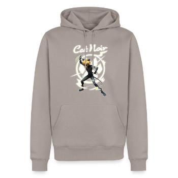 Miraculous Cat Noir Adrien Superheld - Männer Premium Bio Hoodie - Taupe - Vorne - Nico (187cm)