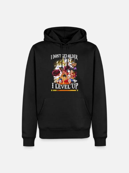 23F 0096 bk - Männer Premium Bio Hoodie - Schwarz