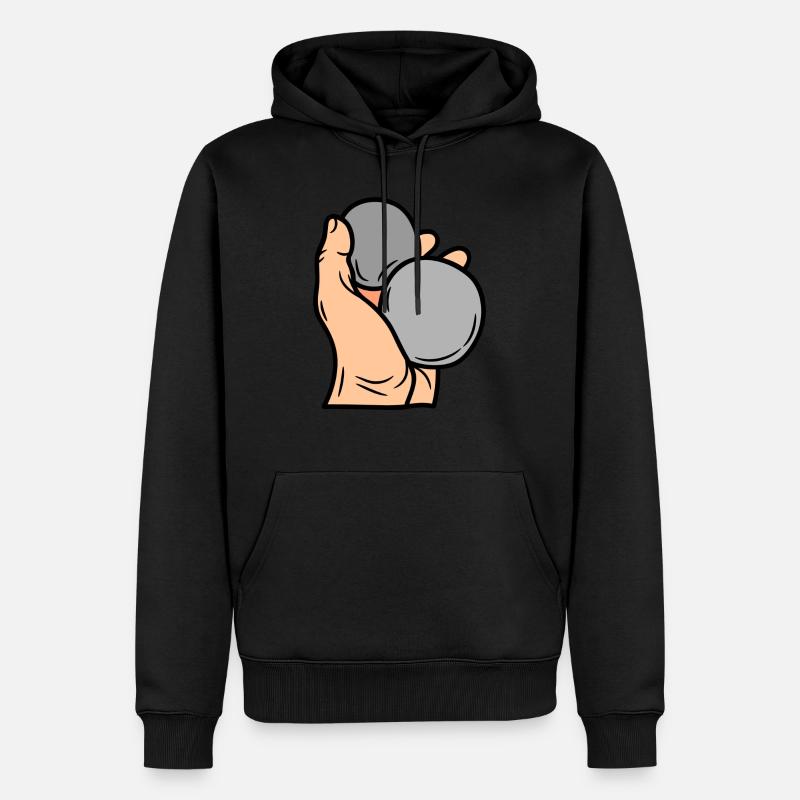 Golf - Sweat à capuche Premium bio Homme - noir