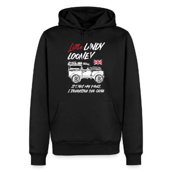 Petit mécanicien Landy Looney - Sweat à capuche Premium bio Homme - noir - Devant - Nico (187cm)