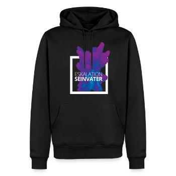 Eskalation sein Vater Design - Männer Premium Bio Hoodie - Schwarz - Vorne - Nico (187cm)