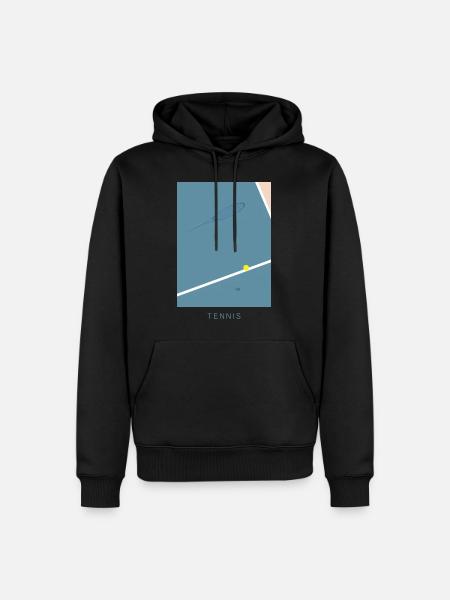 Tennis Art - Men’s Premium Organic Hoodie - black