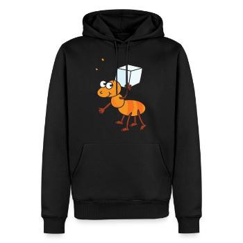 Ameise Zuckerwürfel Würfelzucker Zucker - Männer Premium Bio Hoodie - Schwarz - Vorne - Nico (187cm)