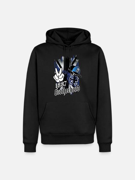 HOLD FAST ORIGINALS Brotherhood 1887 Good Guys - Männer Premium Bio Hoodie - Schwarz