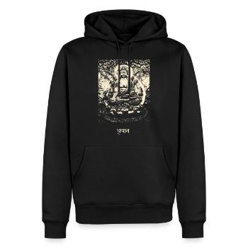 Buddhism Meditation - Buddha Om Dhyana Buddhist - Männer Premium Bio Hoodie - Schwarz - Vorne - Nico (187cm)
