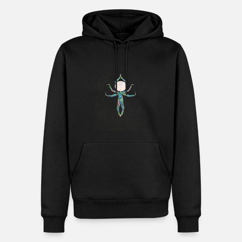 Zen - Sweat à capuche Premium bio Homme - noir
