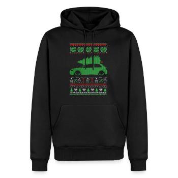 Christmas Ugly Sweater - Men’s Premium Organic Hoodie - black - Front - Nico (187cm)
