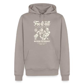 American Football League - Männer Premium Bio Hoodie - Taupe - Vorne - Nico (187cm)