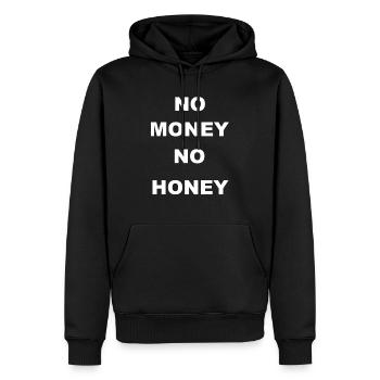No Money No Honey - Männer Premium Bio Hoodie - Schwarz - Vorne - Nico (187cm)