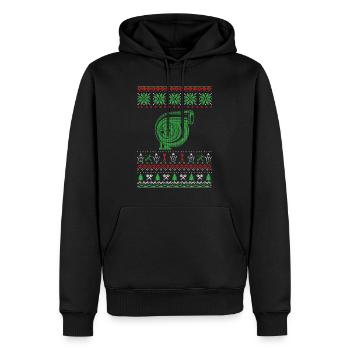 Christmas Ugly Sweater - Sweat à capuche Premium bio Homme - noir - Devant - Nico (187cm)