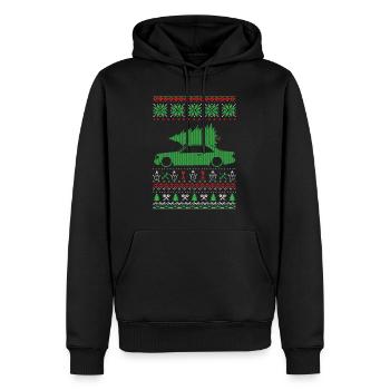Christmas Ugly Sweater - Sweat à capuche Premium bio Homme - noir - Devant - Nico (187cm)