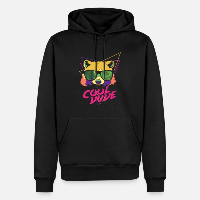 Cooler Typ - Männer Premium Bio Hoodie - Schwarz